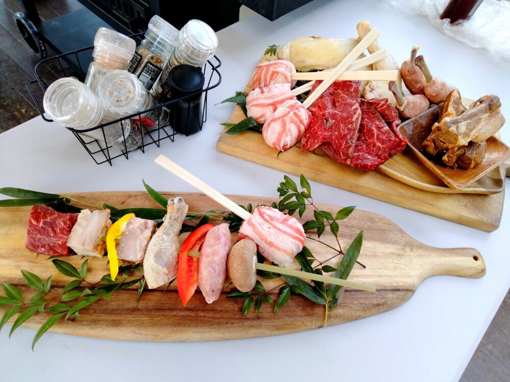 調味料のある食卓